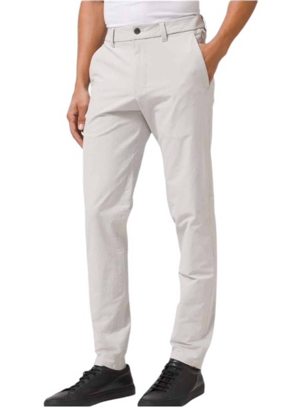 Lululemon Commission Pant Slim *Novelty Canvas 36” Waist 32” Inseam Silver Spoon